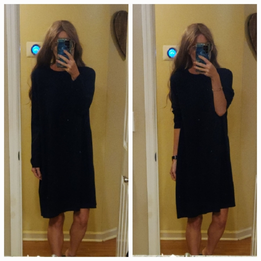 NWT J Jill Navy Midi Sweater Dress